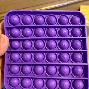 Purple Alphabet & Number Pop-It